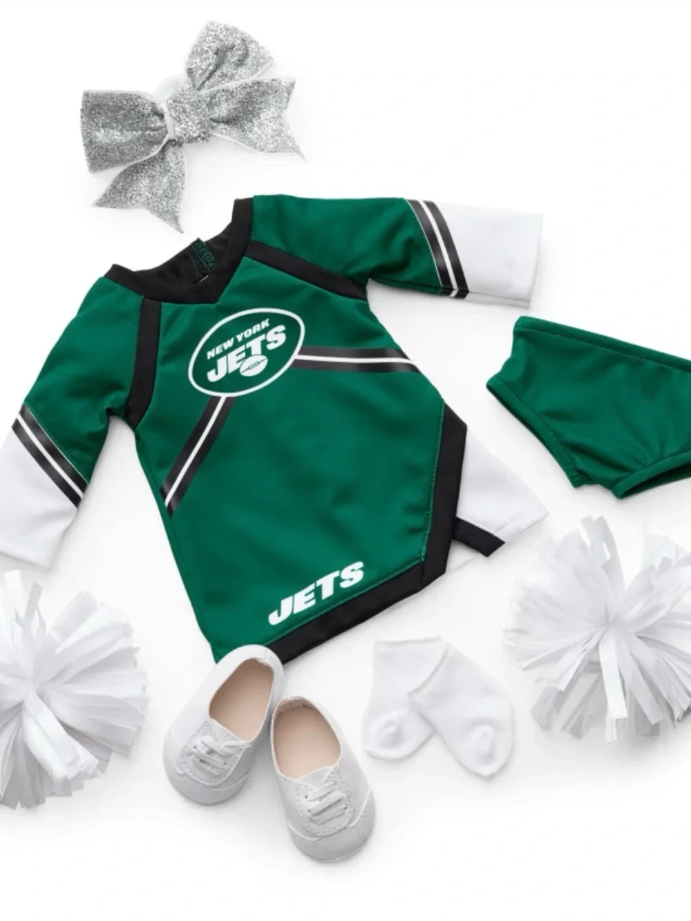 NWOT American Girl x NFL New York Jets Cheer Uniform for 18-inch Dolls